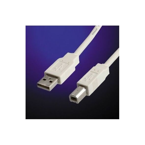 Kabel USB Value USB-A - USB-B 3 m Biały (11.99.8831)
