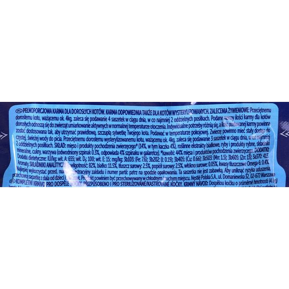 Felix FELIX SENSATIONS Kaczka Szpinak 85g