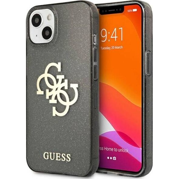 Guess Etui Guess GUHCP13SPCUGL4GBK Apple iPhone 13 mini czarny/black hard case Glitter 4G Big Logo