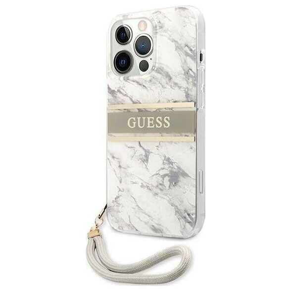 Guess Etui Guess GUHCP13XKMABGR Apple iPhone 13 Pro Max szary/grey hardcase Marble Strap Collection
