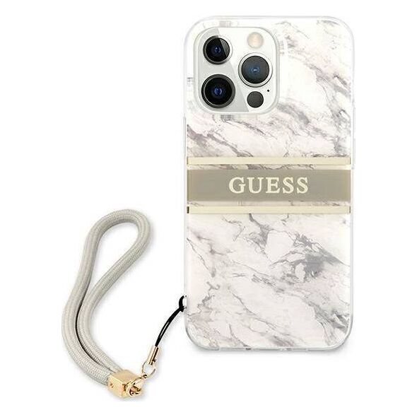 Guess Etui Guess GUHCP13XKMABGR Apple iPhone 13 Pro Max szary/grey hardcase Marble Strap Collection