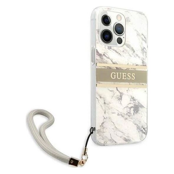 Guess Etui Guess GUHCP13XKMABGR Apple iPhone 13 Pro Max szary/grey hardcase Marble Strap Collection