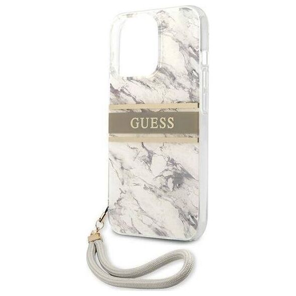 Guess Etui Guess GUHCP13XKMABGR Apple iPhone 13 Pro Max szary/grey hardcase Marble Strap Collection
