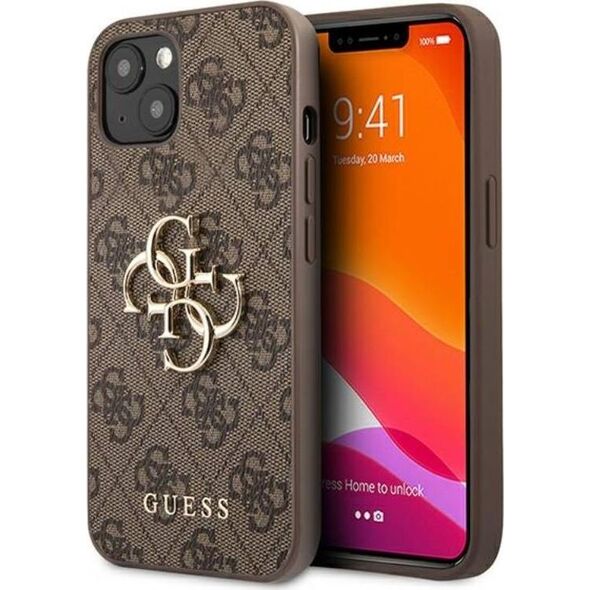 Guess Etui Guess GUHCP13M4GMGBR Apple iPhone 13 brązowy/brown hardcase 4G Big Metal Logo