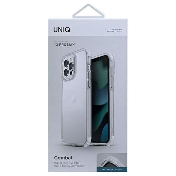 PanzerGlass Etui UNIQ Combat Apple iPhone 13 Pro Max biały/white