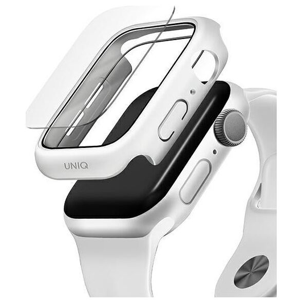 PanzerGlass Etui UNIQ Nautic Apple Watch 44mm biały/white
