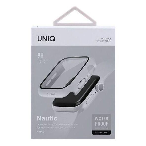 PanzerGlass Etui UNIQ Nautic Apple Watch 44mm biały/white