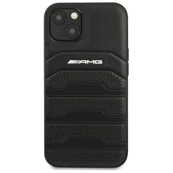 Mercedes Etui Mercedes AMG AMHCP13SGSEBK Apple iPhone 13 mini czarny/black hardcase Leather Debossed Lines