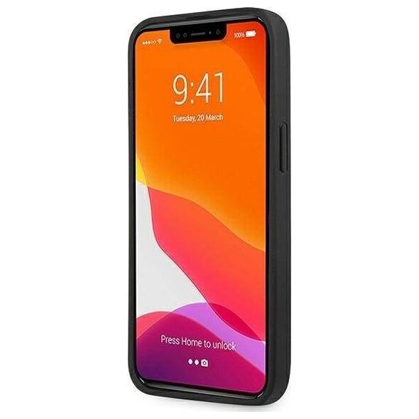 Mercedes Etui Mercedes AMG AMHCP13LGSEBK Apple iPhone 13 Pro czarny/black hardcase Leather Debossed Lines