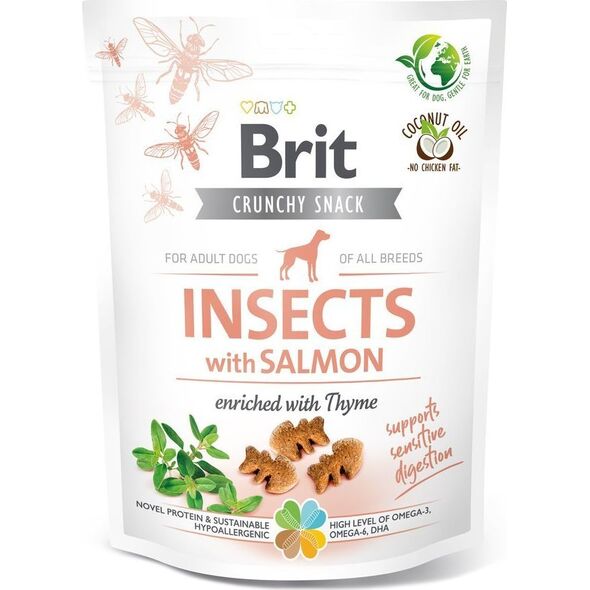 Brit BRIT CARE Dog Crunchy Cracker Insects rich in Salmon 200g