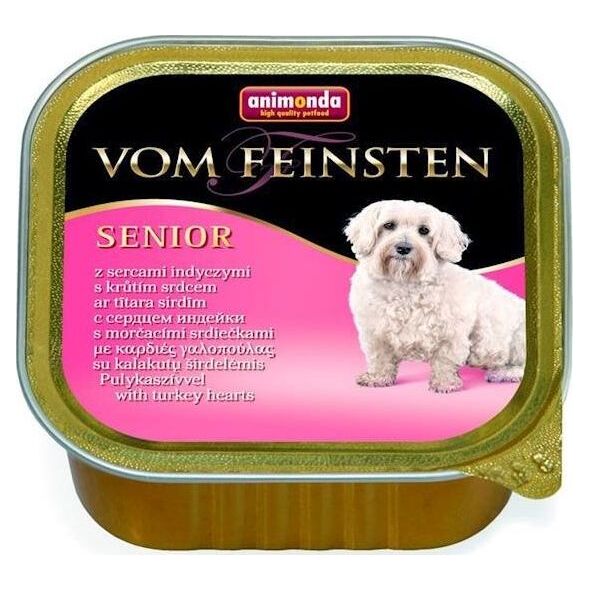 Animonda ANIMONDA Dog Vom Feinsten Senior smak: Serca Indyka 150g