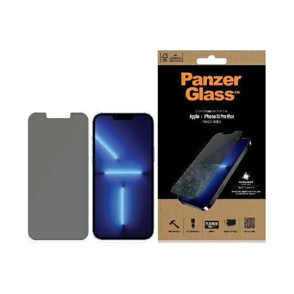 PanzerGlass Szkło Standard Super+ iPhone 13 Mini Privacy Antibacterial