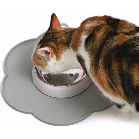 Catit CATIT Mata silikonowa Kwiatek, szara 30cm.