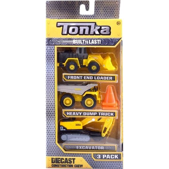 Hasbro Maszyny budowlane Tonka Autka zestaw 3 szt ZA3617