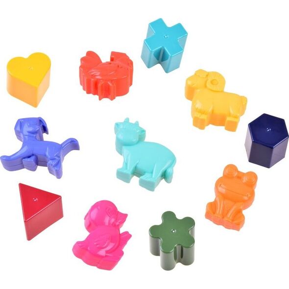 HOLA Interaktywny Domek sorter klocki zwierzątka ZA3518