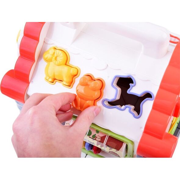 HOLA Interaktywny Domek sorter klocki zwierzątka ZA3518
