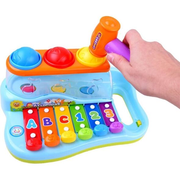 HOLA EDUKACYJNE CYMBAŁKI + piłeczki i młotek IN0001