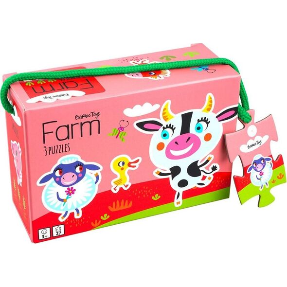 Barbo Toys Moje pierwsze puzzle, 3 układanki