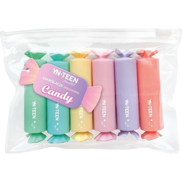 Interdruk Zakreślacz Candy 6 kolorów YNT