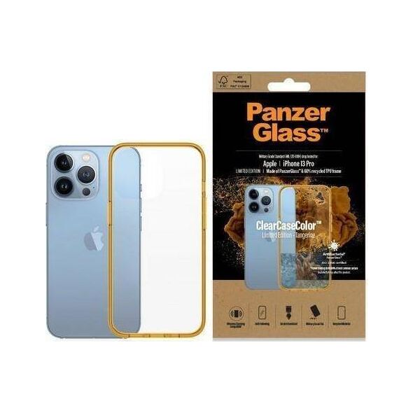 PanzerGlass PanzerGlass ClearCase - etui ochronne z powłoką antybakteryjną do iPhone 13 Pro Tangerine - Gwarancja bezpieczeństwa. Proste raty. Bezpłatna wysyłka od 170 zł.