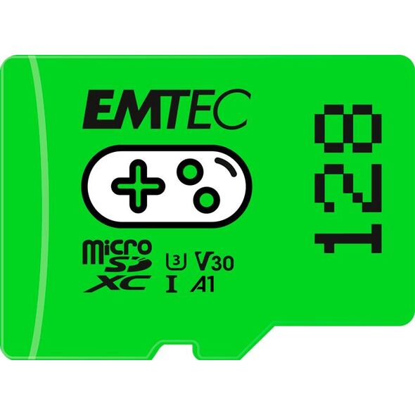 Karta Emtec Gaming MicroSDXC 128 GB Class 10 UHS-I/U3 A1 V30 (ECMSDM128GXCU3G)