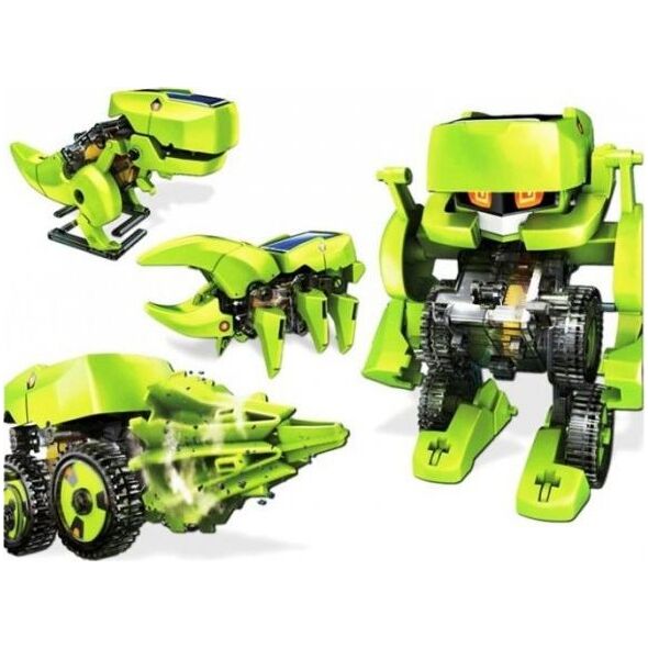 Lean Sport Import LEANToys Robot Solarny 4 w 1 Baterie Słoneczne Dinozaur DIY