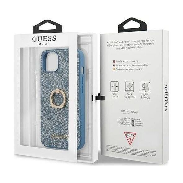 Guess Guess GUHCP13S4GMRBL iPhone 13 mini 5,4" niebieski/blue hardcase 4G with ring stand