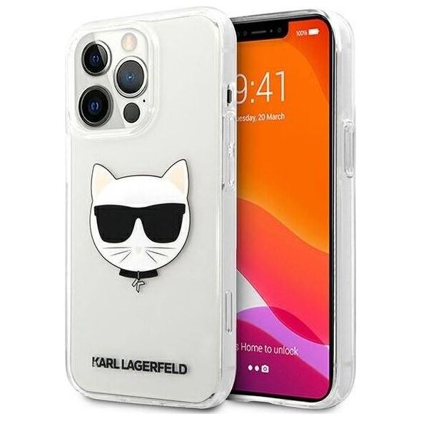 Karl Lagerfeld Karl Lagerfeld KLHCP13XCTR iPhone 13 Pro Max 6,7" hardcase transparent Choupette Head