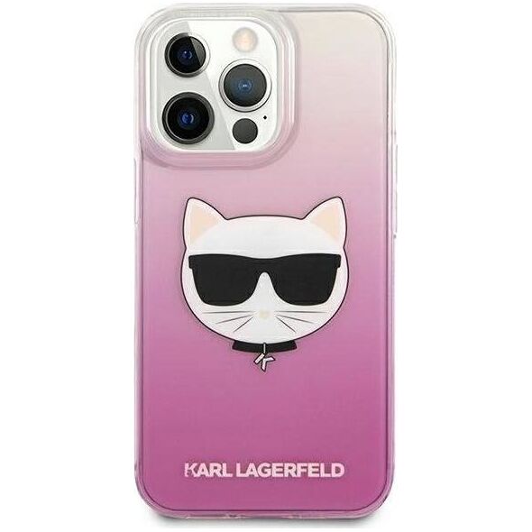 Karl Lagerfeld Karl Lagerfeld KLHCP13XCTRP iPhone 13 Pro Max 6,7" hardcase różowy/pink Choupette Head