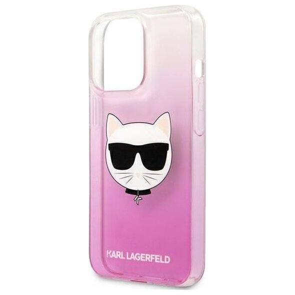 Karl Lagerfeld Karl Lagerfeld KLHCP13XCTRP iPhone 13 Pro Max 6,7" hardcase różowy/pink Choupette Head