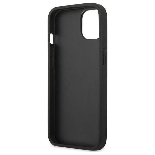 Karl Lagerfeld Karl Lagerfeld KLHCP13SPKMP iPhone 13 mini 5,4" różowy/pink hardcase Leather Ikonik Karl`s Head Metal