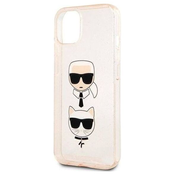 Karl Lagerfeld Karl Lagerfeld KLHCP13SKCTUGLGO iPhone 13 mini 5,4" złoty/gold hardcase Glitter Karl`s & Choupette