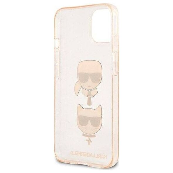 Karl Lagerfeld Karl Lagerfeld KLHCP13SKCTUGLGO iPhone 13 mini 5,4" złoty/gold hardcase Glitter Karl`s & Choupette