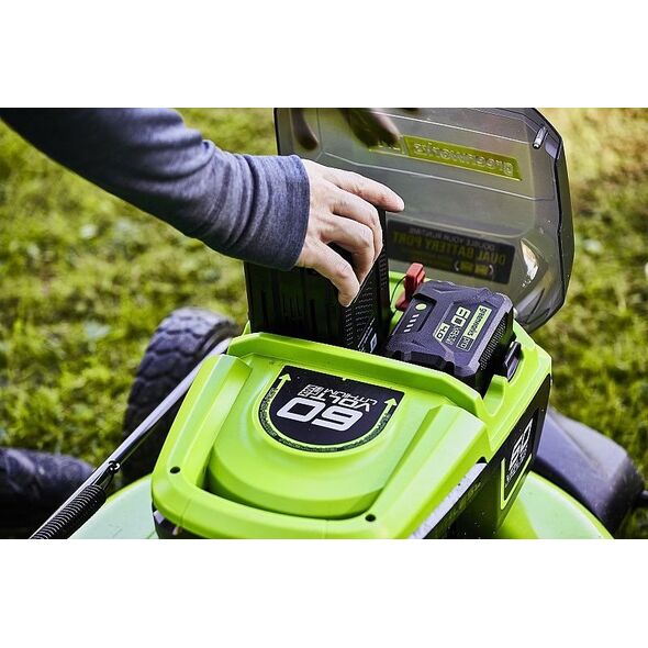 Kosiarka akumulatorowa Greenworks 60V silnik bezszczotkowy, 51 cm  zestaw, ładowarka + 1 akumulator 4Ah (GD60LM51SPK4)