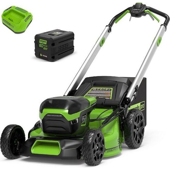 Kosiarka akumulatorowa Greenworks 60V silnik bezszczotkowy, 51 cm  zestaw, ładowarka + 1 akumulator 4Ah (GD60LM51SPK4)