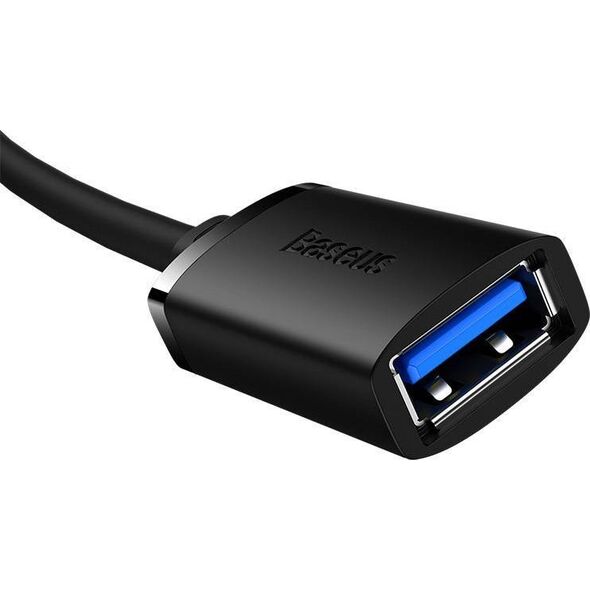 Kabel USB Baseus USB-A - USB-A 0.5 m Czarny (B00631103111-01)