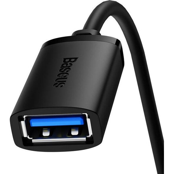 Kabel USB Baseus USB-A - USB-A 0.5 m Czarny (B00631103111-01)