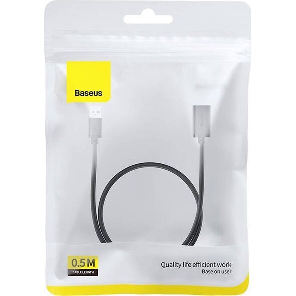 Kabel USB Baseus USB-A - USB-A 0.5 m Czarny (B00631103111-01)