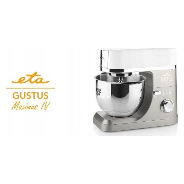 Robot planetarny Eta ROBOT PLANETARNY GUSTUS MAXIMUS IV 1200W (2 x MISA 5,5L. 3 MIESZADŁA, BLENDER, MASZYNKA, SZATKOWNICA)
