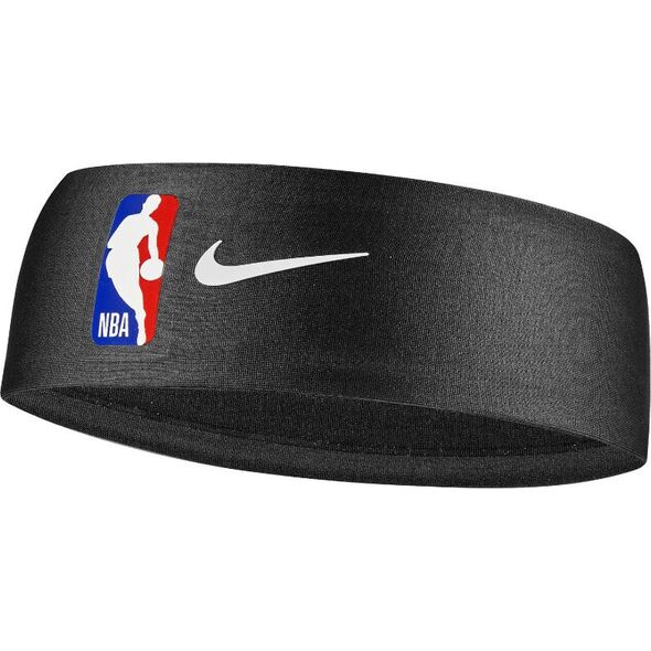 Nike Czarna Opaska Frotka na głowę NIKE DRI-FIT NBA Fury