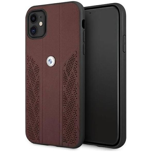 BMW Etui BMW BMHCN61RSPPR Apple iPhone 11 czerwony/red hardcase Leather Curve Perforate