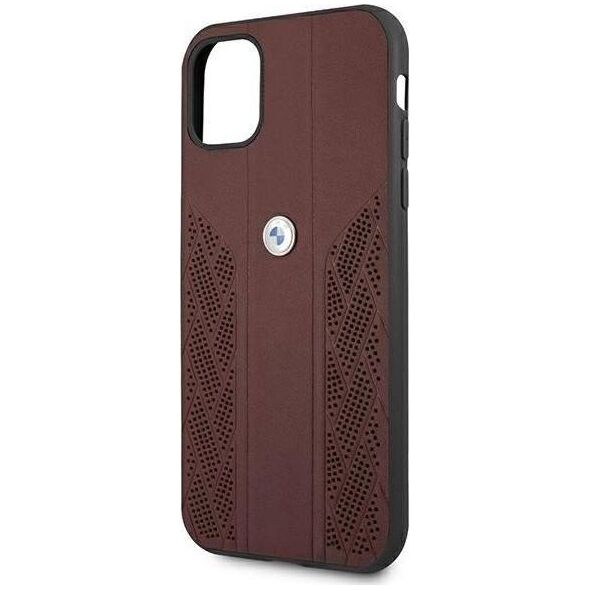 BMW Etui BMW BMHCN61RSPPR Apple iPhone 11 czerwony/red hardcase Leather Curve Perforate