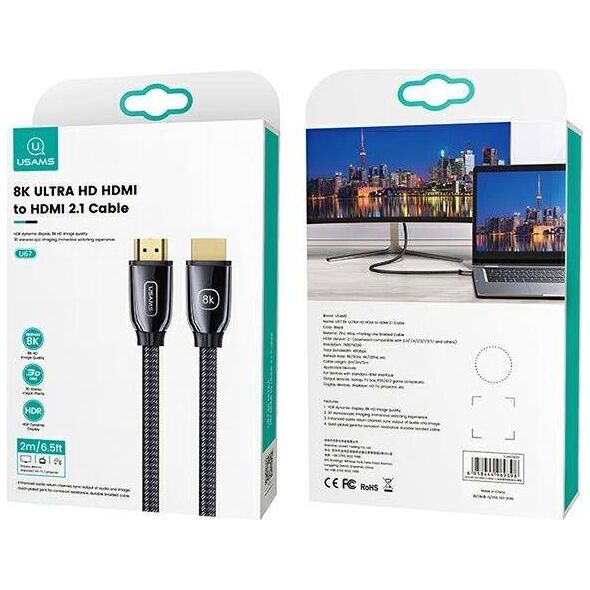 Kabel Usams HDMI - HDMI 3m czarny (SJ498HD01)