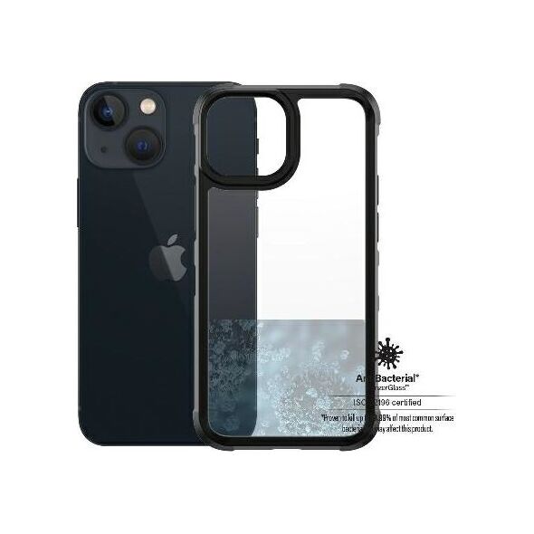 PanzerGlass PanzerGlass ClearCase iPhone 13 Mini 5.4" black Antibacterial Military grade SilverBullet 0318