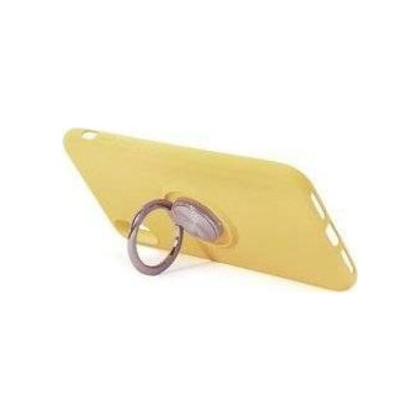 SiliconeRing ETUI SILICONE RING SAMSUNG GALAXY A02S ŻÓŁTY standard