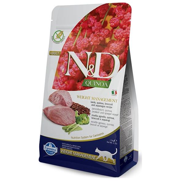 Farmina N&D Quinoa feline Weight management lamb 300g