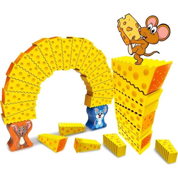 Jokomisiada Gra zręcznościowa Mysia Jenga wieża GR0499