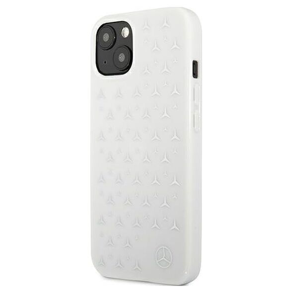Mercedes Mercedes MEHCP13MESPWH iPhone 13 6,1" biały/white hardcase Silver Stars Pattern