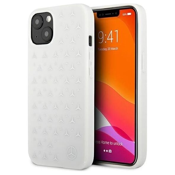 Mercedes Mercedes MEHCP13SESPWH iPhone 13 mini 5,4" biały/white hardcase Silver Stars Pattern