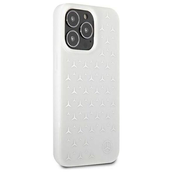 Mercedes Mercedes MEHCP13LESPWH iPhone 13 Pro / 13 6,1" biały/white hardcase Silver Stars Pattern